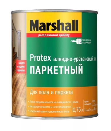 Лак МАРШАЛ паркет глянц  0,75 кг